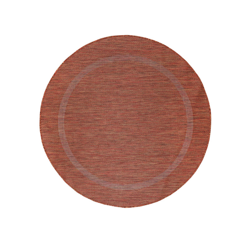 Kaleb Flatweave Indoor / Outdoor Area Rug, Round 160cm