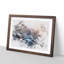 Winter Forest & Stream In Canada - Single Picture Frame Print on MDF-56882333-56882329