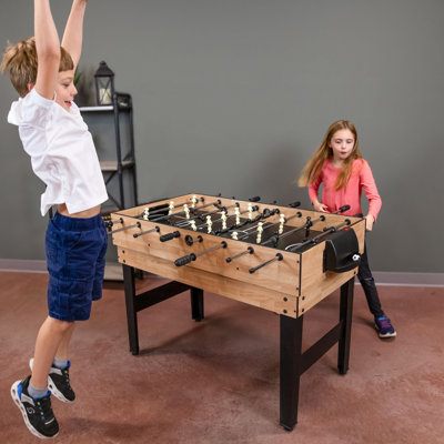 Table multi-jeux 10 en 1 Anastasia 49,5 "à 2 joueurs - aspect bois brun