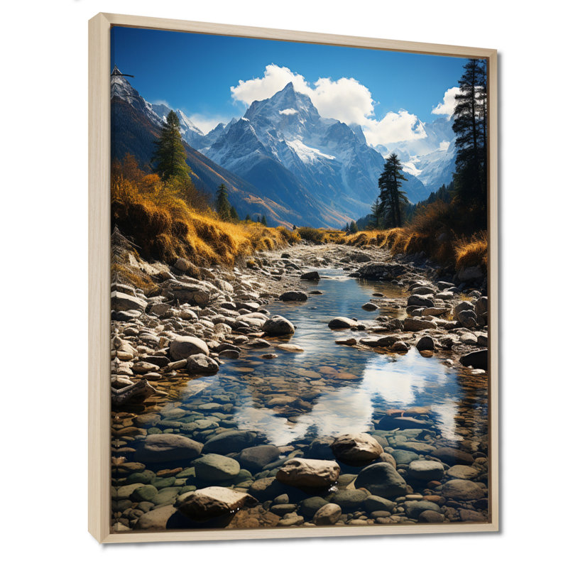 États-Unis, parc national de Grand Teton - États-Unis, art mural, H 32 po x l 24 po x P 1 po, Cadre flottant érable
