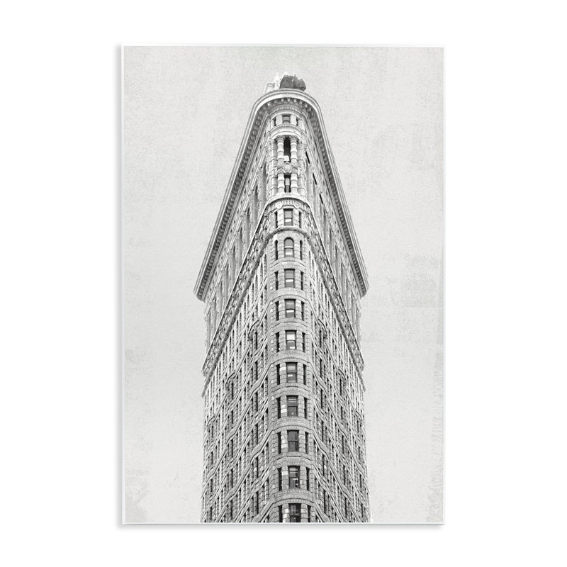 Plaque murale Flatiron Building Architecture, design par Wild Apple Portfolio, H 15 po x l 10 po