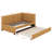 Upholstered Twin Size Daybed with Trundle-94909571