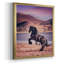 Toile encadrée de qualité supérieure Sunlit Horses II - prête à être accrochée-2038630614-2038630615