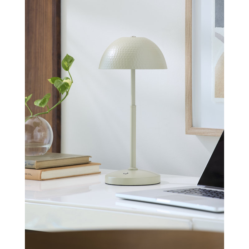 Lampe de table Dunn, Crème, crème