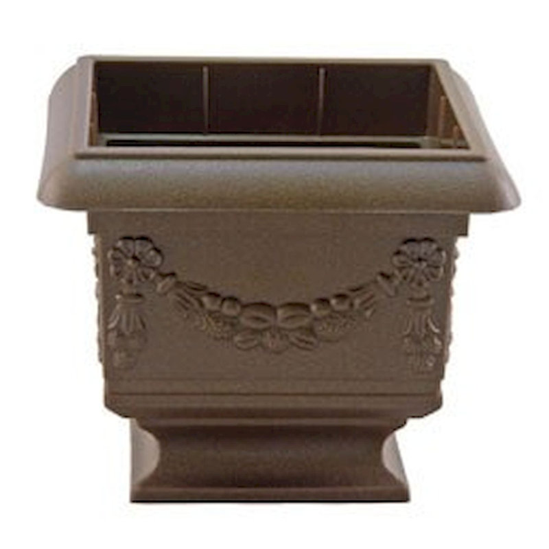 Carré décoratif Turhan noir sur piédestal, Bronze