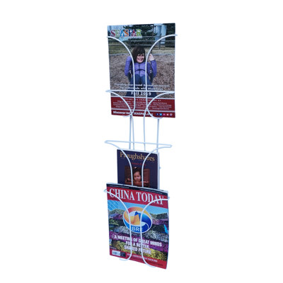 Support mural pour magazines de livres, informations de voyage, vinyle, largeur 8,3 po