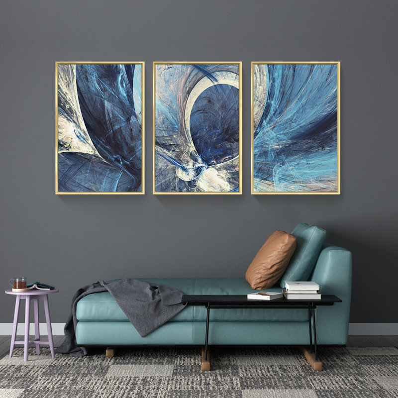 3 - Pieces, 16.3" H x 36.3" W x 1.65" D