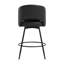 Tabouret de comptoir pivotant H 26 po avec structure en métal-937624277-957950949