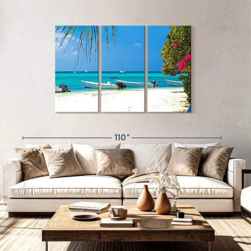 Plage Gillard Los Roques, Vénézuéla, H 48 po x l 74 po