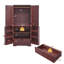 Armoire penderie 72 "à 4 portes avec tringle et tablettes pour chambre à coucher 72"-485638236