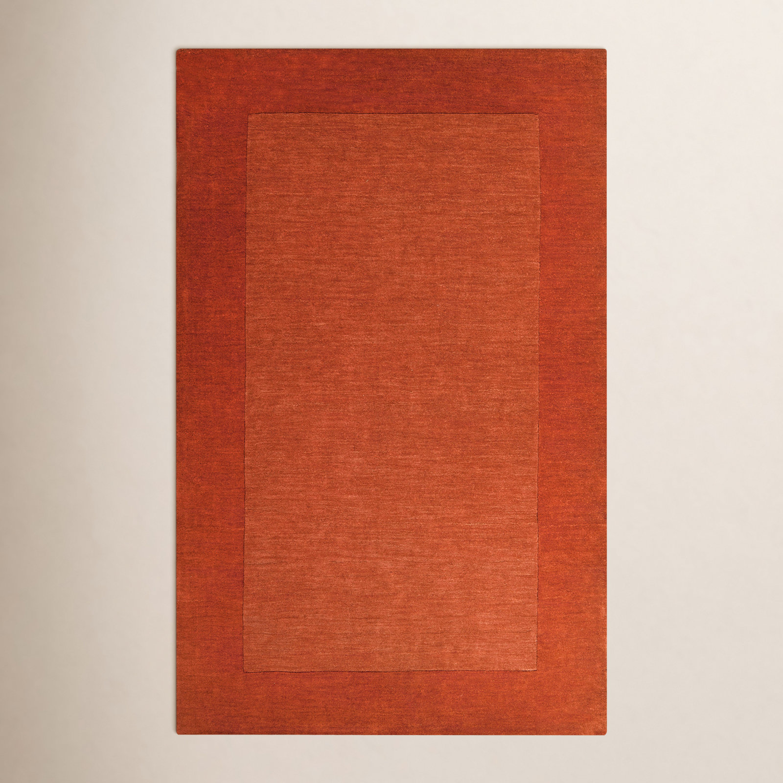 Dolma Red Hand-Woven Wool Rug, Rectangle 8' x 11'
