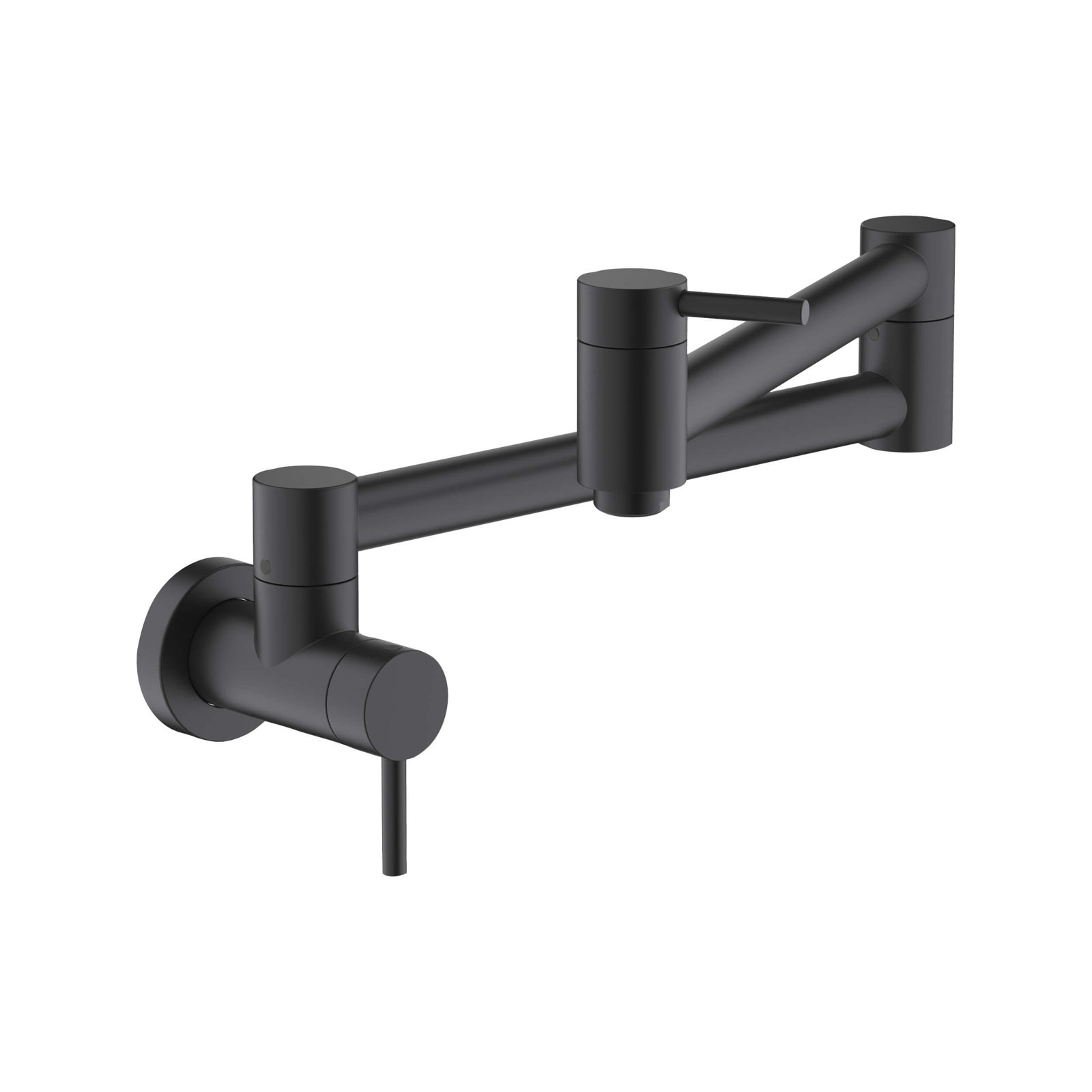 Circular Pull-Down Pot Filler, Matte Black