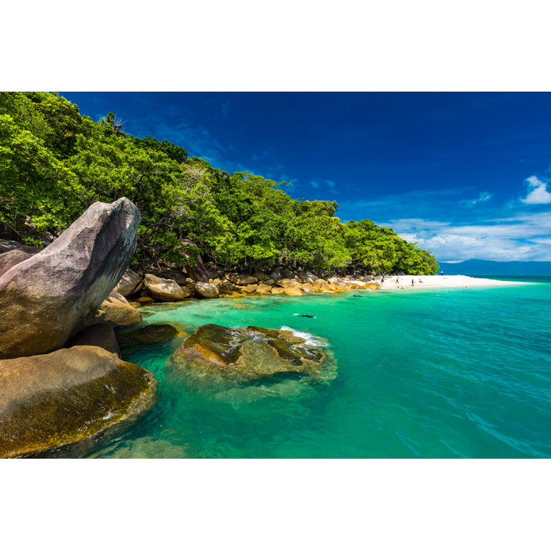 Nudey Beach - Wrapped Canvas Print, 30cm H x 46cm W x 3.8cm D
