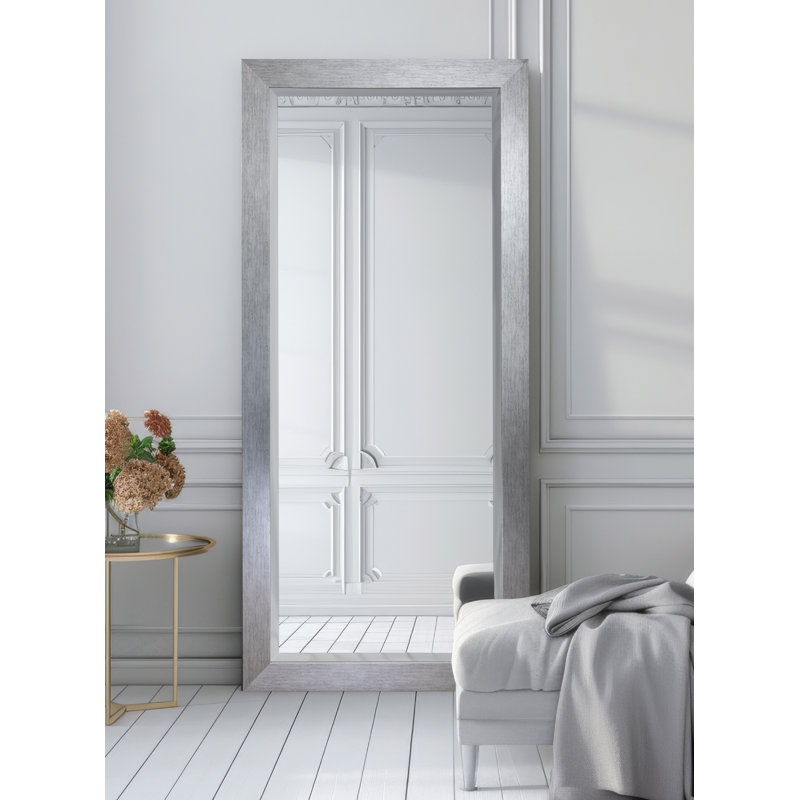 Miroir pleine grandeur Henslee, Argent brossé, H 65,5 po x l 32 po