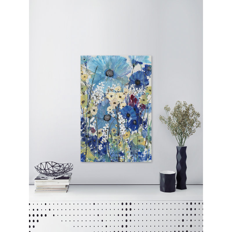 «Garden Blues II», reproduction d'art sur toile, H 45 po x l 30 po x P 1,5 po