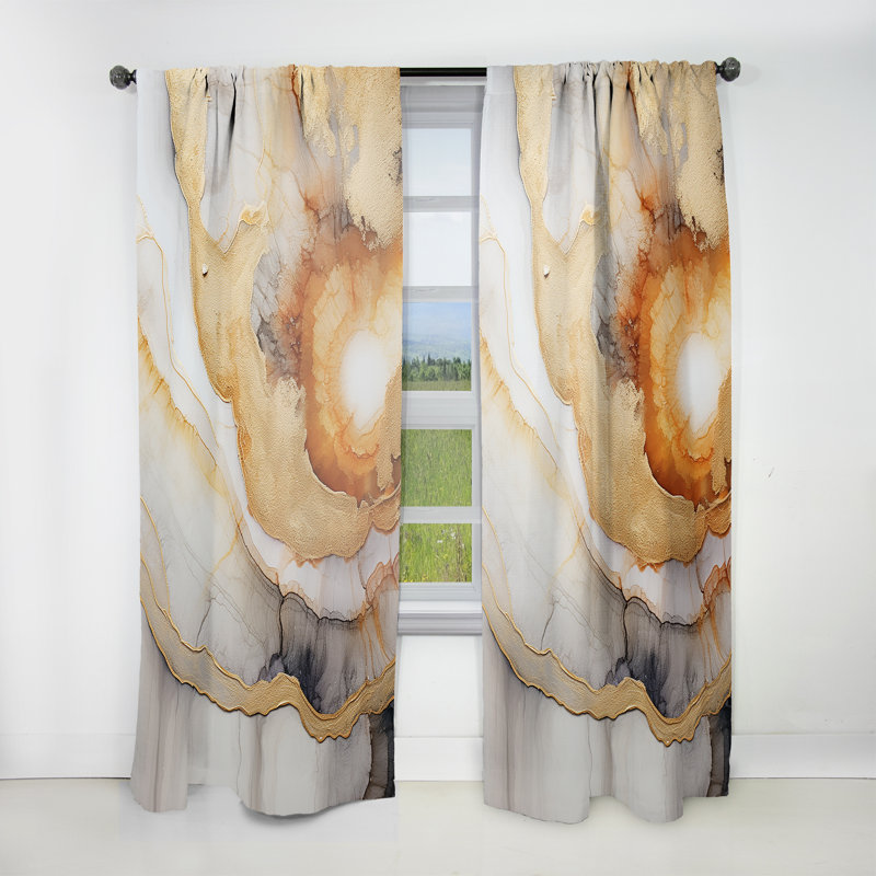 Rideau obscurcissant Tersk - Stone Geode - 1 panneau, L 52 po x L 108 po