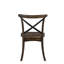 Chêne foncé et chaises d'appoint en métal noir (paire de 2) - Bois chaud, élégant et fonctionnel pour la maison 2 avec éléments. Style rustique. Bois. Pieds évasés. . Décoration intérieure