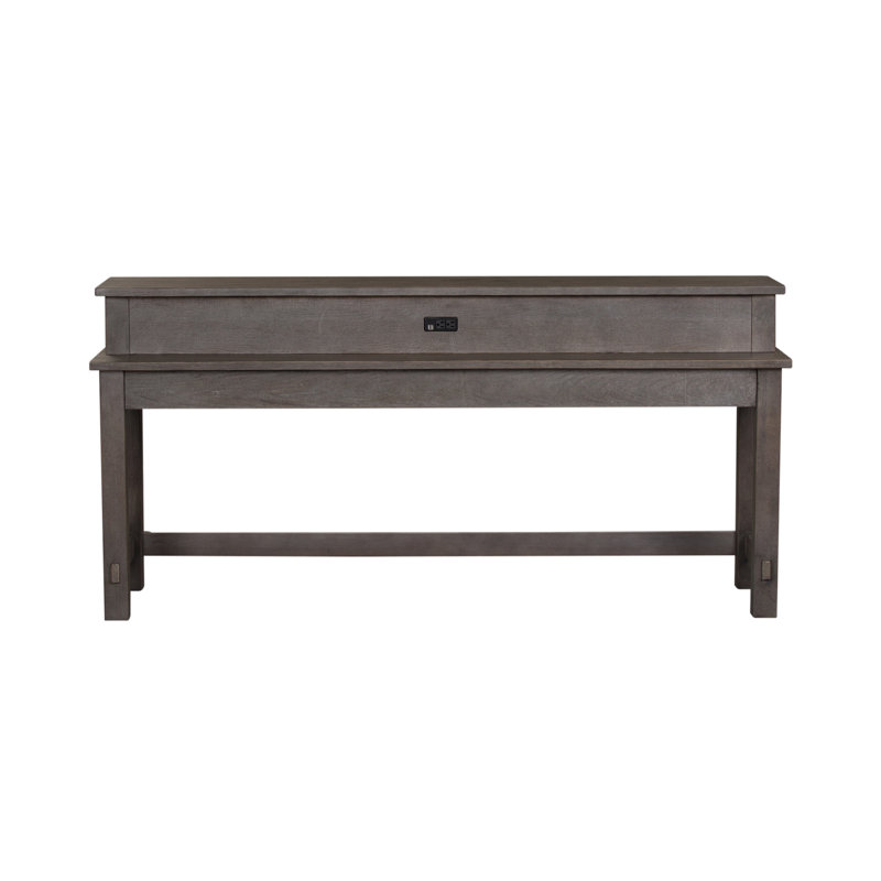 Console en bois massif Bettee, Brun
