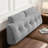 Comfort Wedge Pillow Headboard,  Soft Full Triangular Pillow, Reading Pillow, Backrest Cushion Headboard Gap Pillow For Back, Light Gray-125575957-132490660