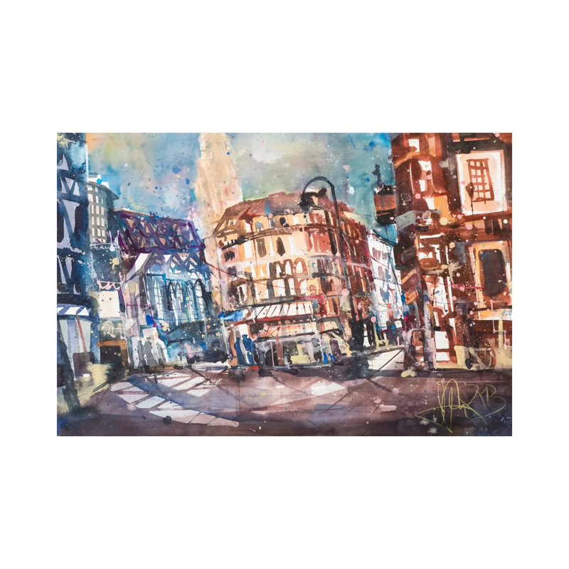 Vienna by Andreas Mattern - Wrapped Canvas Painting, 20.32cm H x 30.48cm W x 1.905cm D