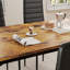 Ensemble de salle à manger moderne en bois et métal 7 pièces pour cuisine et salle à manger-1648944915