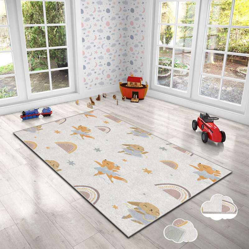 Luxurious Area Rug (2.6 x 4.6 Feet), 100% Polyester, 740 g/m² | Soft Velvet Fabric, Non-Slip Felt Dot Underside, Laminated Sponge for Comfort | Antibacterial, Machine Washable at 30°C | Elegant Home Décor