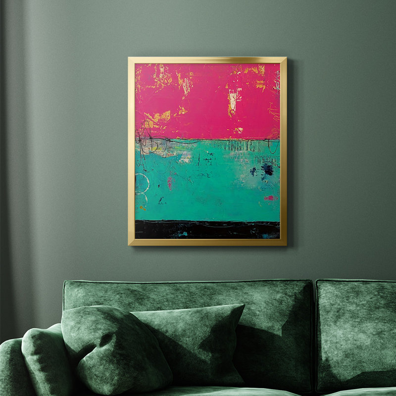 Good Mood Premium Framed Canvas - Ready to Hang, Gold, 24" H x 20" W