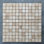 Carreau de mosaïque en mosaïque de travertin ivoire Patara 1 po x 1 po Patara