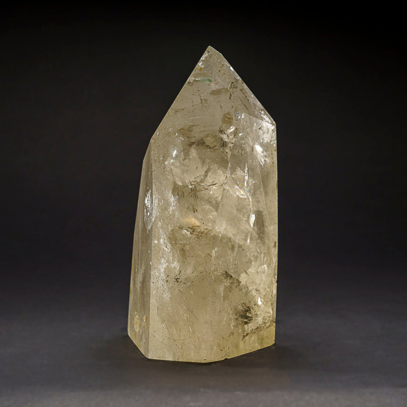 Genuine Polished Clear Quartz Point from Brazil (4.5", 7.5 Lbs)