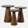 Jean Solid Wood Tray Top Pedestal End Table
