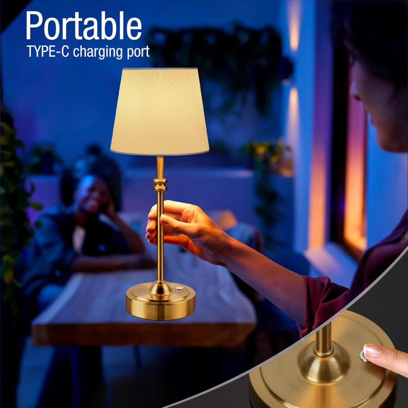 Table Lamps Set Of 2 - Battery Powered Lamp
