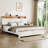 Wooden Bed with Charging Station Storage Headboard-607000852