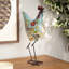 Statue de jardin en forme de coq en métal pour l'intérieur et l'extérieur avec pieds en U-24256534