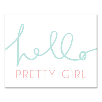 «Beebe Hello Pretty Girl», art sur toile