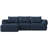 Boneless 104" Modular Sectional Sofa with Deep Seat, Comfortable Upholstery L Shaped Cloud Couch for Living Room, 3-Seater Boneless Sofa with Movable Ottoman, Removable Cover, No Assembly Required-867320126