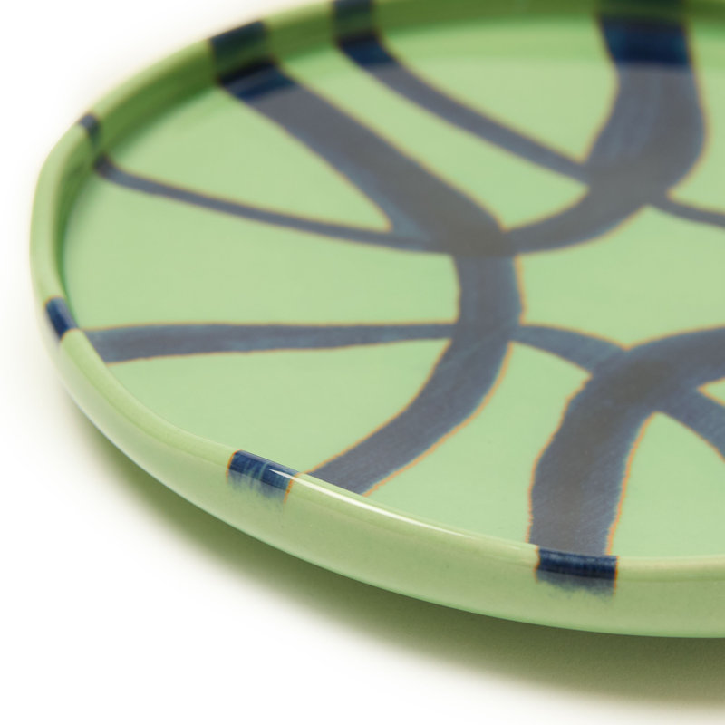 Amalfi Appetizer Plate - Lime - 7.1", Green