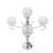 21.67'' H 5-Heads Crystal Tabletop Candelabra-1904423250