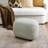 Linen Blend Upholstered Swivel Armchair With Ottoman-1495724040