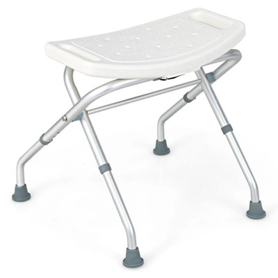 Height Adjustable Folding Portable Shower Seat