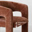 Fauteuil de salle à manger rembourré Modern Chenille-1736486650