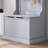 28" 3-In-1 Entryway Hall Tree with Storage Bench, Coat Rack with Four Hooks and Shoe Storage, Grey