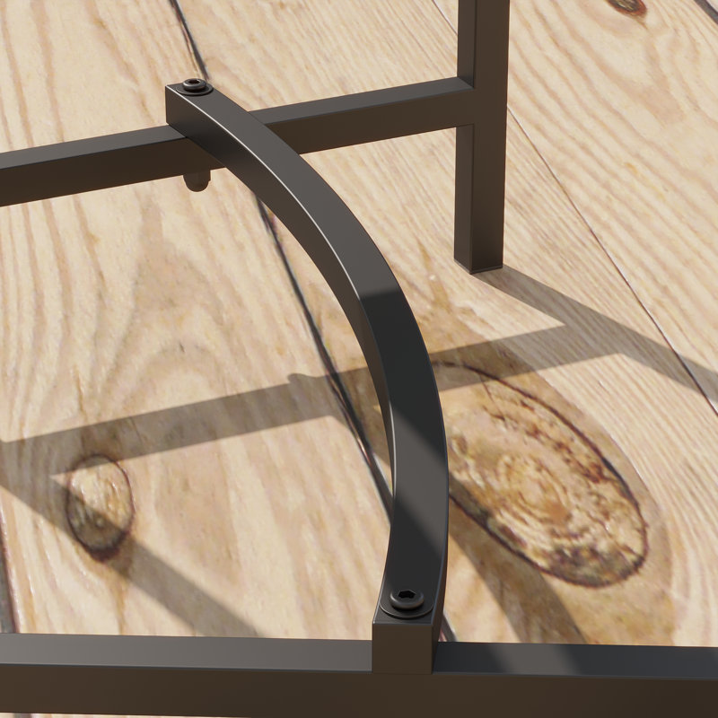 Banc d'extérieur en métal Khisha (ensemble de 4)