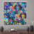 White Floater Framed