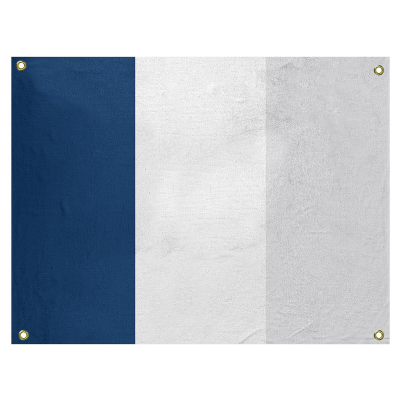 Tapisserie de polyester Baltimore, Washington, H 50 po x l 59 po x P 1 po, Bleu paon / rouge