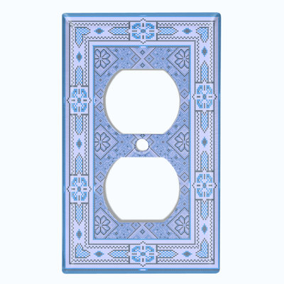 Patterned 1 - Gang Standard Wall Plate