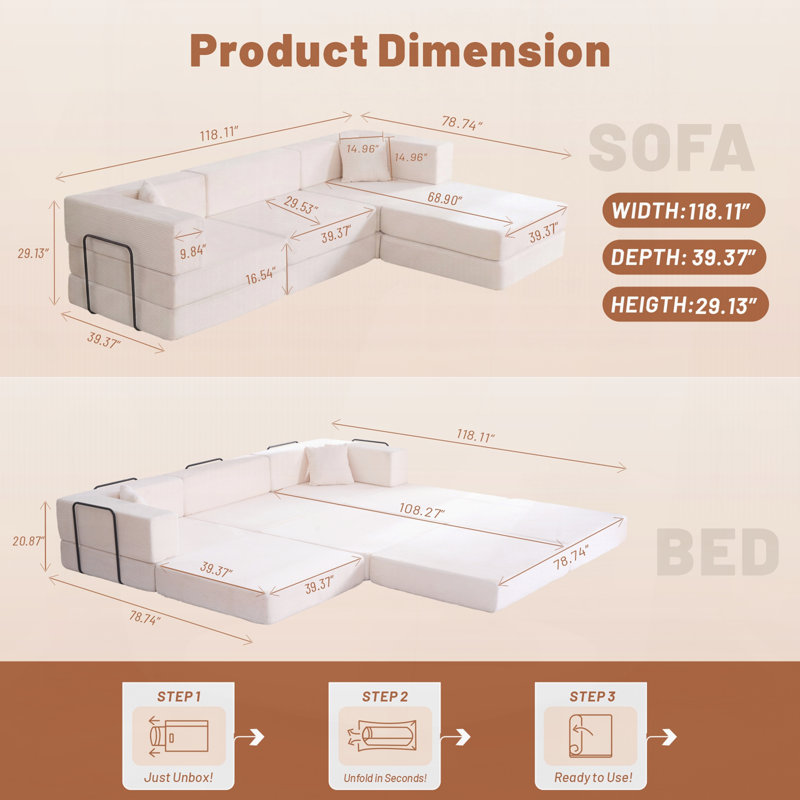 Canapé modulaire Corduroy