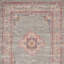 9' X 12' Grey Floral Power Loom Area Rug