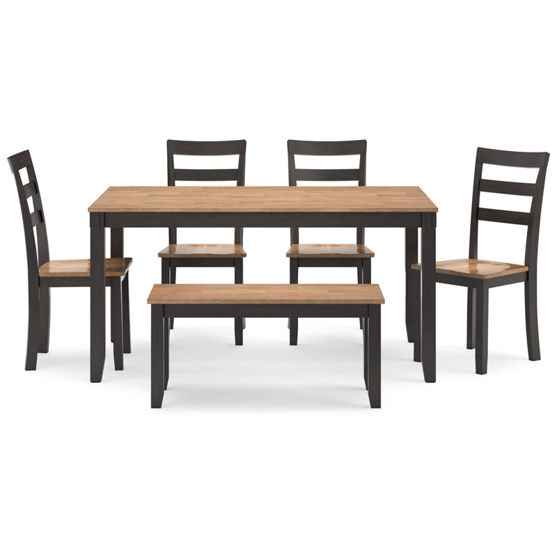 Malkin 6 - Person Four Leg Dining Set