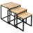 3Pc Teak Nesting Tables