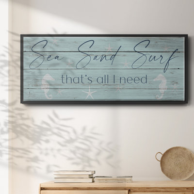 Sea, Sand, Surf - Toile encadrée